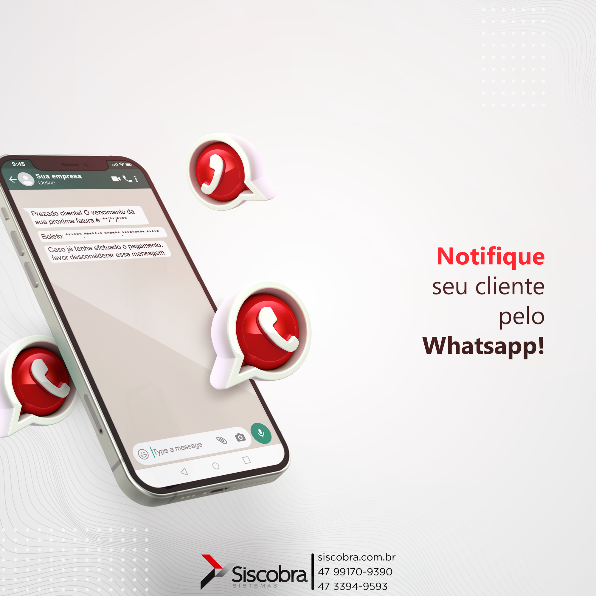 Cobrança via Whatsapp com Sistema de cobrança